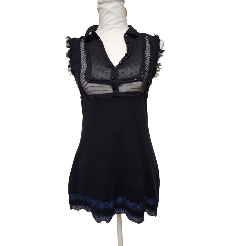 Free People Black Women’s Tunic/Dress Sleeveless Size Medium
